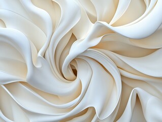 純粋な流れ - 抽象的な曲線美の世界 Ethereal Flow - A World of Abstract Curvilinear Beauty