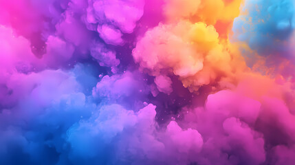 Fototapeta premium neon smoke ink