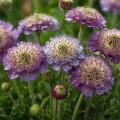 Fiery Red and Orange Lily Blooming
