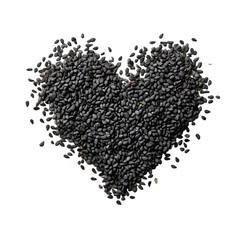 Black Rice Heart Shape