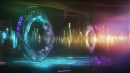 Futuristic digital data portals emitting glowing blue and red energy, symbolizing advanced quantum computing and high-speed AI networks. Quantum communication, data transmission - Powered by Adobe