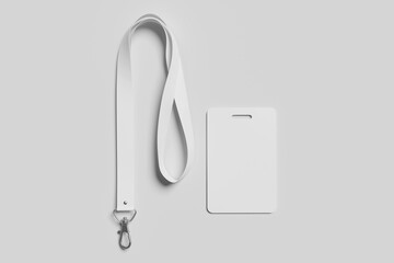 Blank ID card for mockup - 3D Illustration