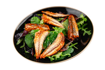 Mackerel fish tomato sauce canned seafood gourmet food background on the table rustic food top view copy space keto and paleo diet vegetarian food pescetarian diet