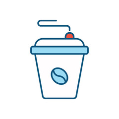 Coffee vector icon 