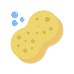 Sponge and foam icon. Vector.