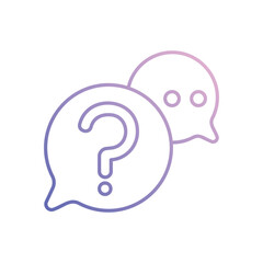 Question vector icon 