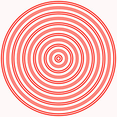 Circles background. Symmetric geometric repeating rounds abstract. Stylized wood cutting decorative board. Water marks surface pattern design. Circular spheres borders wallpaper. Vector illustration