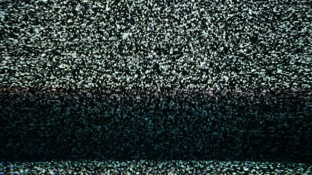 Analog TV noise pattern, no signal.
