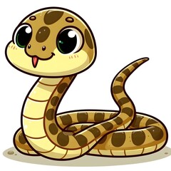 Fototapeta premium vector illustration of a cartoon snake