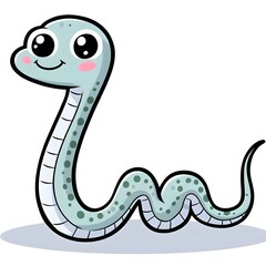 Fototapeta premium snake cartoon coloring page