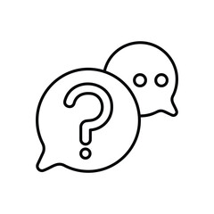 Question vector icon 