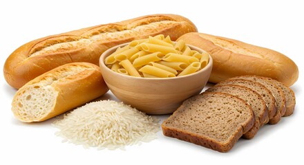 Carbohydrates Bread Pasta  Rice