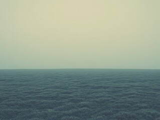 Obraz premium Foggy Meadow Expanse.