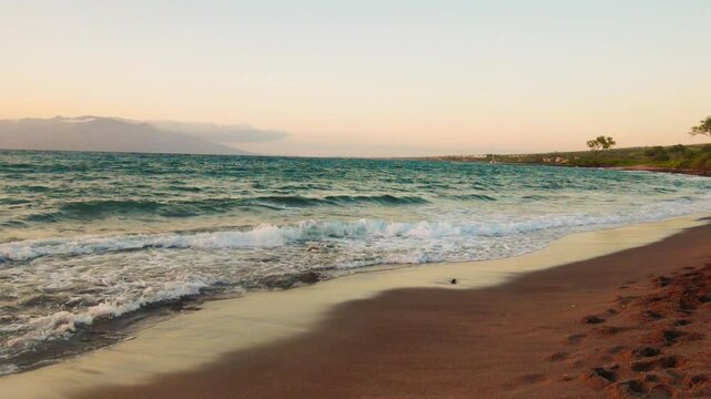 Red Sand From Pu'u Olai Cinder Cone on Oneuli Beach , Makena State Park, Maui, Hawaii, USA