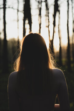 silhouette of a woman