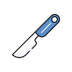 Dermaplaning Tool vector icon stock illustration