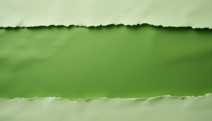 Fototapeta premium Green ripped paper torn edges strips