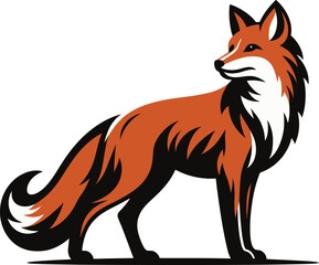 Obraz premium Modern Red Fox Logo & Vector Illustration | Premium Design for Branding & Digital Use