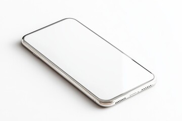 Modern mock-up design featuring floating smartphone with blank screen