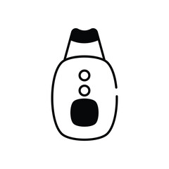 Ultrasonic Skin Spatula vector icon stock illustration