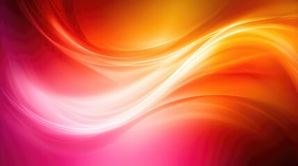 Obraz premium Abstract Background With Flowing Red Orange Yellow And Pink Waves