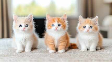 Three adorable kittens