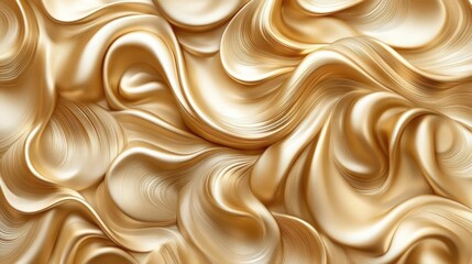 Obraz premium Abstract Gold Swirls Texture Background Luxurious Metallic Waves Pattern,