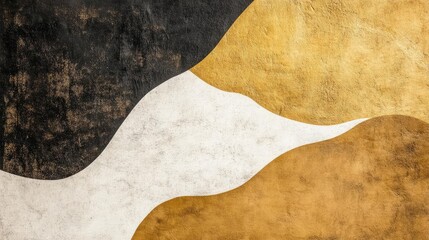Abstract Gold Black White Beige Wave Texture Backgrounds and Patterns for Design and Visual Art Media Use as Decoratives and Graphics.  A Multicolor Backgrounds and Patterns Project.  Modern and