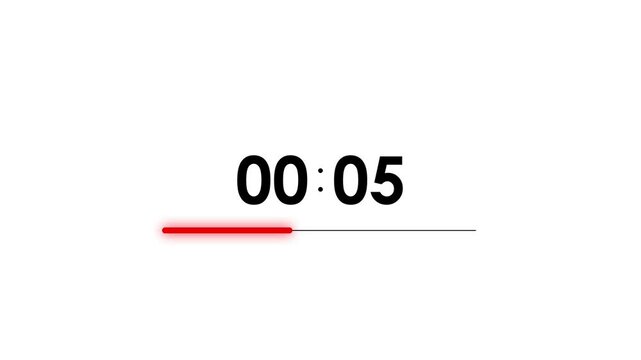 10 Second Timer White Background