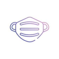 Mask vector icon stock illustration