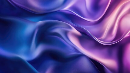 Obraz premium Abstract Purple Blue Pink Silk Fabric Texture Background With Drapes And Waves. Elegant And Smooth Look. Vibrant Colors. Modern Design. Soft And Luxurious Texture. Gradient Effect. Stylish And