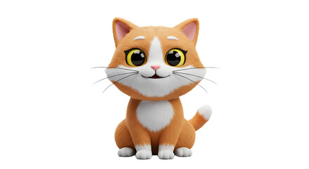 Playful Ginger Cat Standing