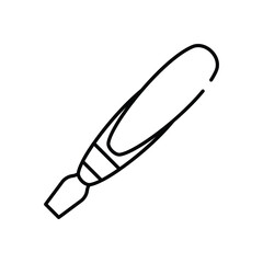 Microneedling Pen vector icon stock illustration