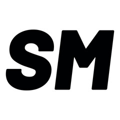 Trademark Copyright Symbol SM vector illustration