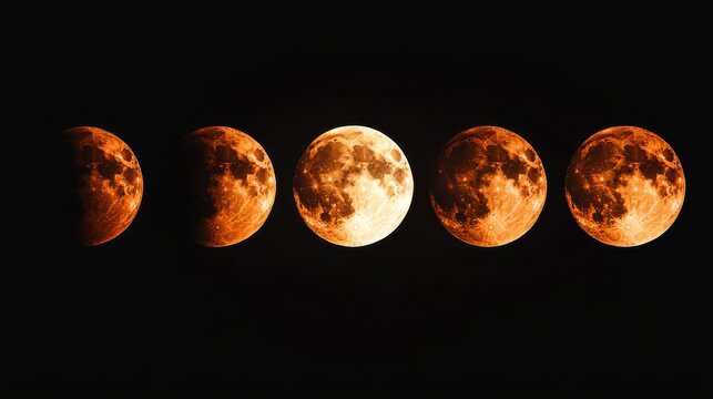 phases of a lunar eclipse - Powered by Adobe