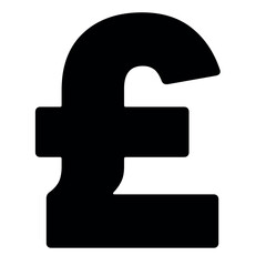 British Pound currency symbol vector illustration