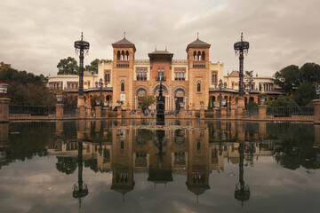 The Museum of Arts and Popular Customs of Seville located in the María Luisa Park (Spain)