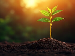 New Life Sprouting from the Earth.