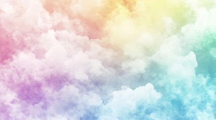 Colorful Abstract Cloud Texture with Soft Pastel Hues Creating a Dreamy Atmosphere