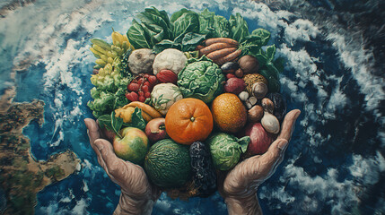 Food insecurity as a root cause of global poverty challenges emphasizing urgent action. Rooted Consciousness. Illustration