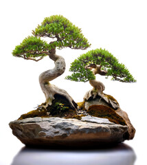 Fototapeta premium árbol, bonsai, adorno, fábrica, naturaleza, flor, piedra