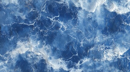 Fototapeta premium A beautiful image of the ocean water surface with waves