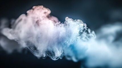 Colorful smoke cloud