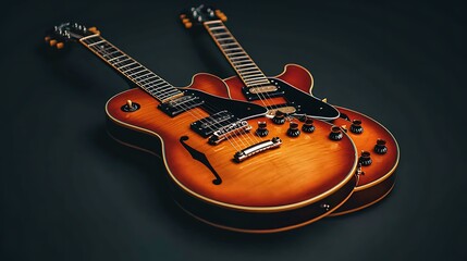 Dual Electric Guitars for Dark Studio.