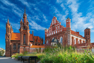 Vilnius - St. Anne's Church and the Church of St. Francis and St. Bernard are examples of Gothic...