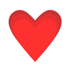 Romantic Heart Shape Vector Illustration Design