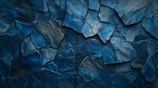 Dark blue stone texture background abstract rugged surface pattern rock wall deep navy hard slate. Midnight Stone. Illustration