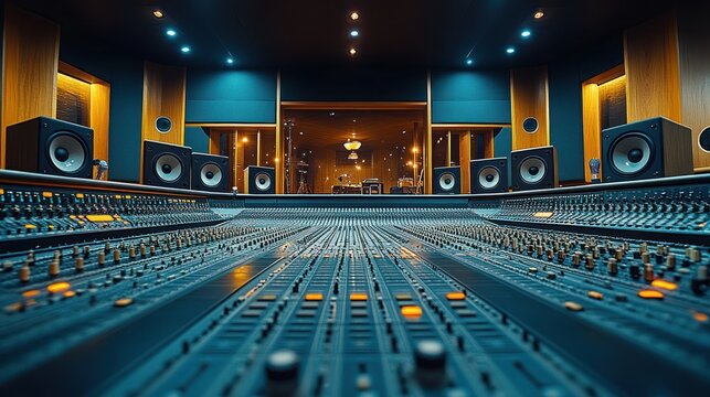 Professional audio recording studio
