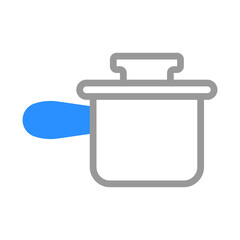 Stylish Pot Minimalist Kitchenware Illustration