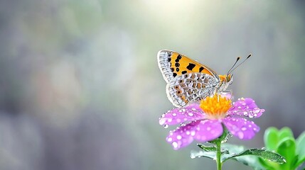 Obraz premium Butterfly on a flower (1)